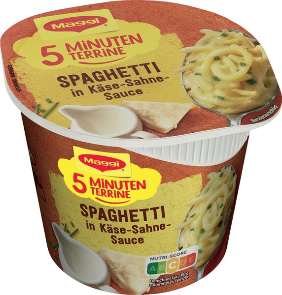 5 Minuten Terrine Spaghetti Käse Sahne Nettofüllmenge 62 g