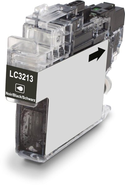 Tintenpatrone schwarz für Brother DCP J572DW/772DW/774DW #LC-3213BK