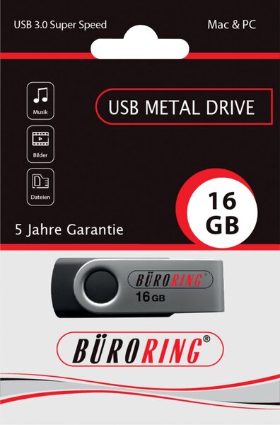 Speicherstick, USB 3.2 mit drehbarer Metall-Abdeckung