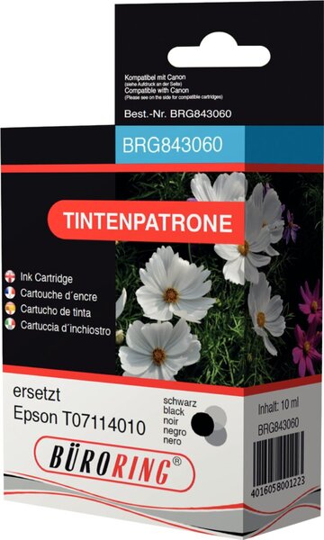 Tintenpatrone schwarz für Epson Stylus D78,92,120,120