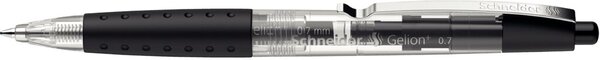 Gel-Kugelschreiber mit Druckmech. und weicher Soft-Grip-Zone,schwarz