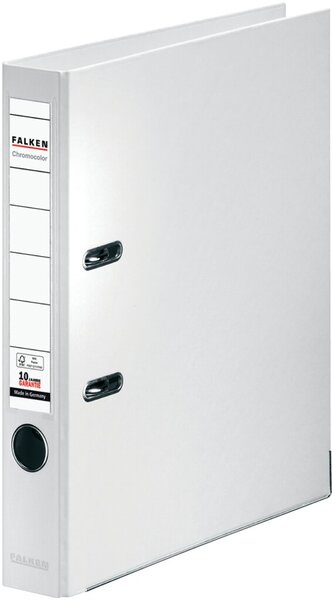 Ordner PP A4 50mm weiß Chromocolor mit Einsteckschild