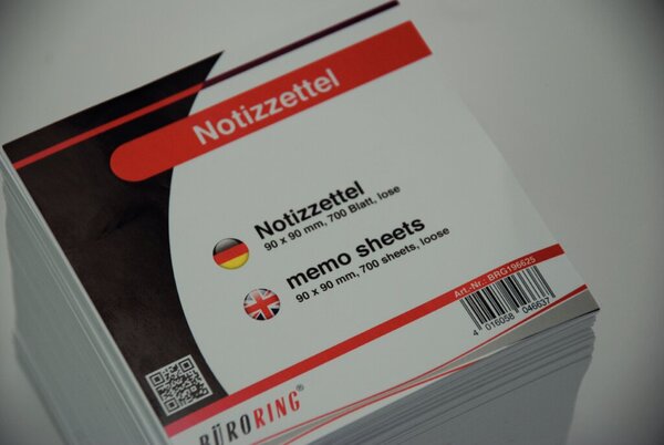 Büroring Ersatzpapier für Zettelbox, weiß, 700 Blatt