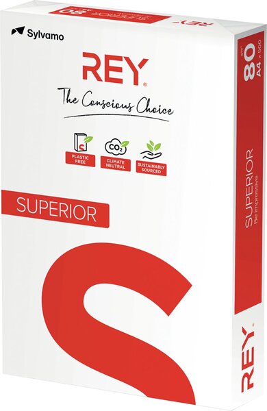 Kopierpapapier, REY Superior, A4, 80g, weiß, FSC zertifiziert