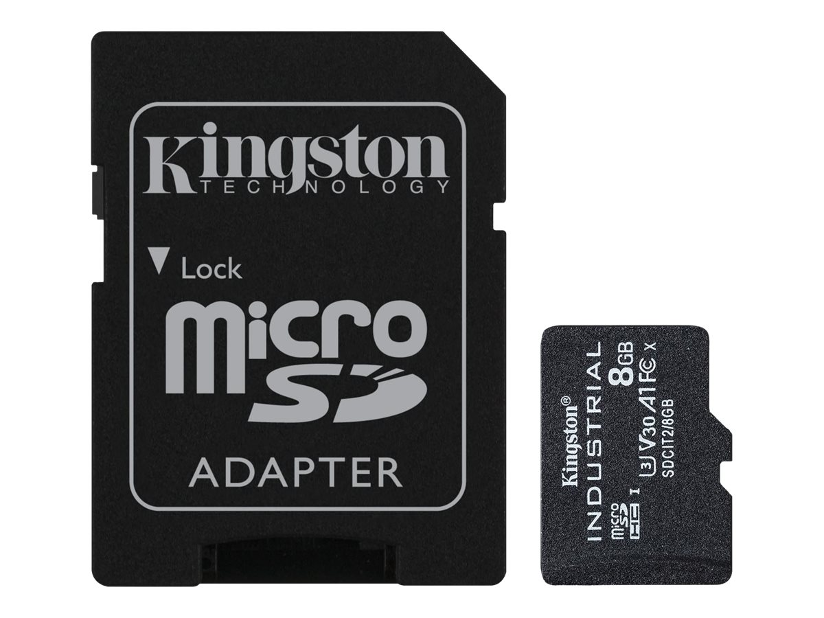 KINGSTON Card Kingston Ind. MicroSD +ADP  8GB pSLC