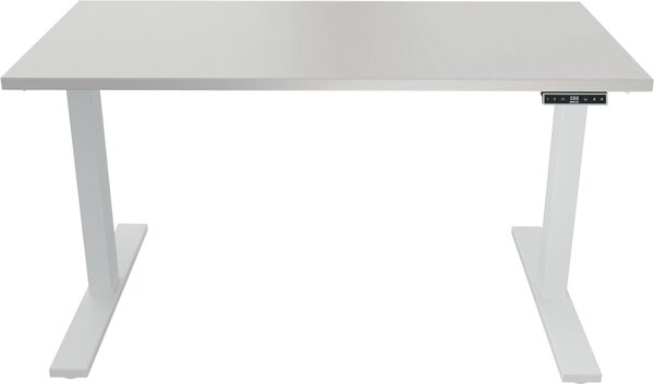 Schreibtisch E-WonderTech, 1400x600 Gestell: verkehrsweiß