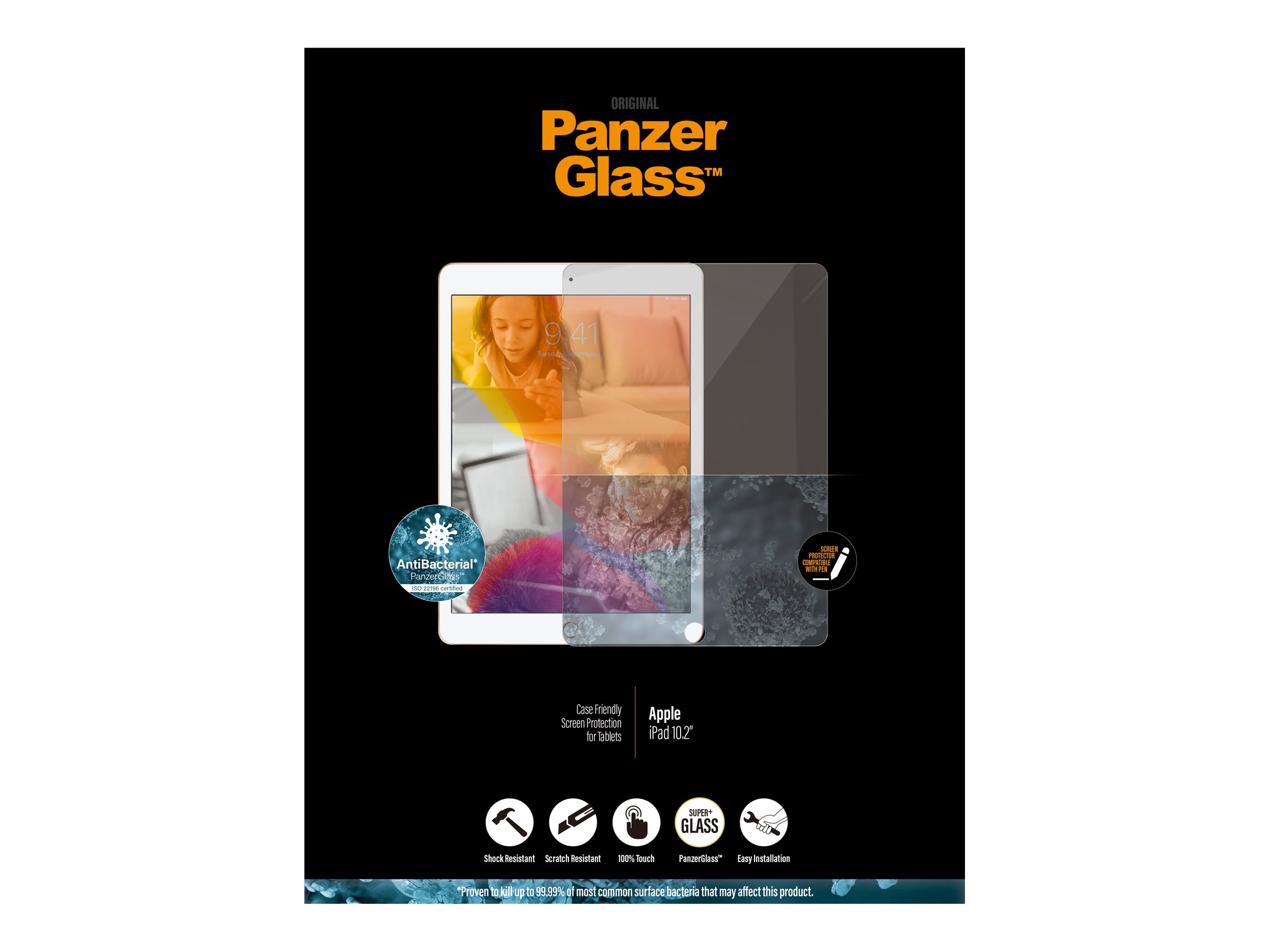 PANZERGLASS für Apple iPad 10.2'', Case Friendly