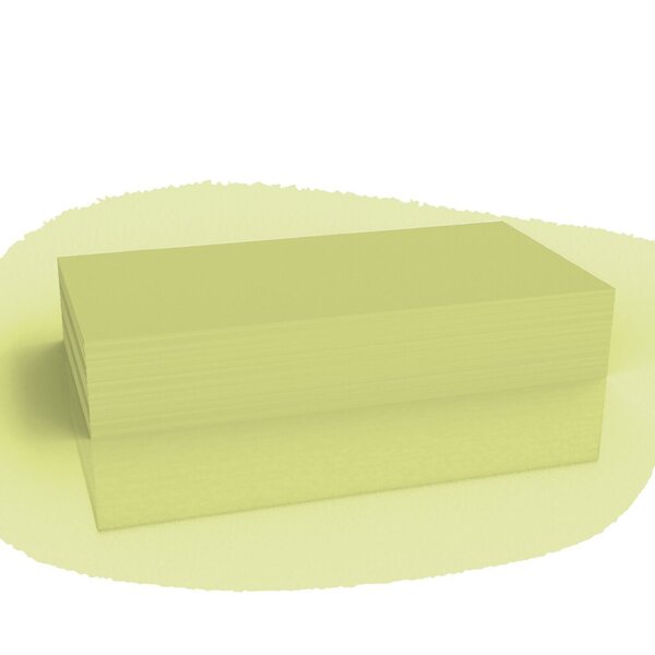 Kommunikationskarten gelb 200x100 mm 250 Stück