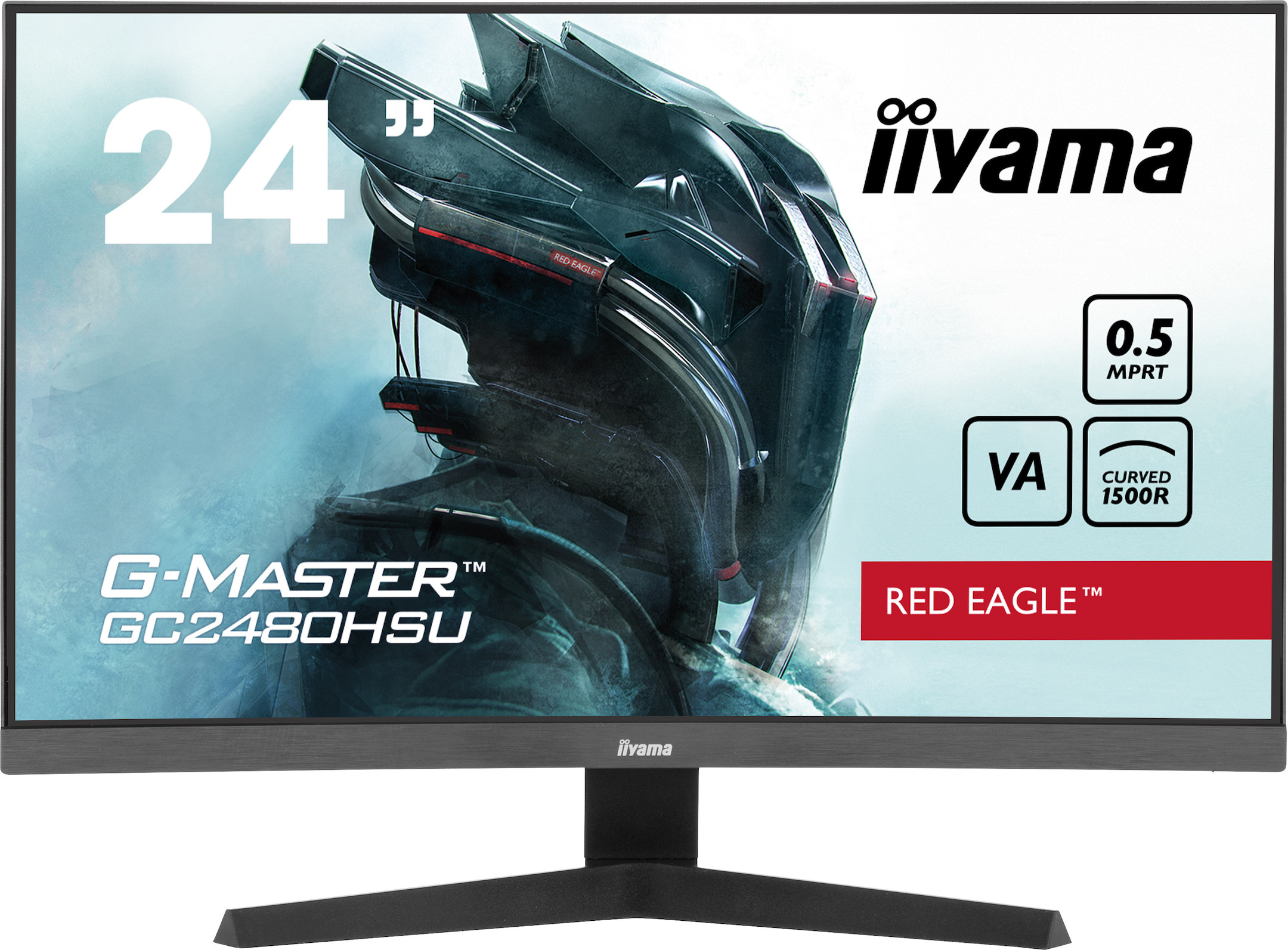 IIYAMA G-Master GC2480HSU-B1 Red Eagle Curved 59,8cm (23,6") IIYAMA G-Master GC2480HSU-B1 Red Eagle Curved 59,8cm (23,6")