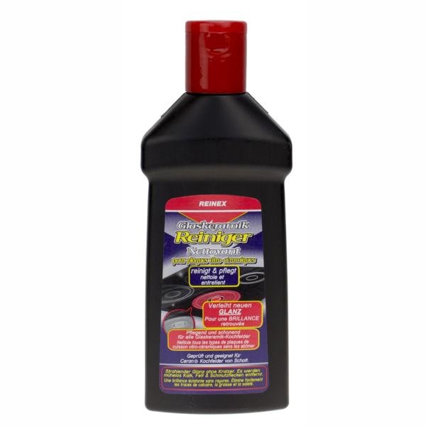 REINEX Glaskeramik Reiniger | 250 ml Ceranfeldreiniger zur Pflege und Reinigung von Kochfeldern