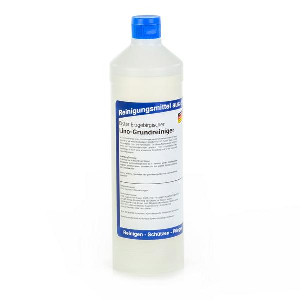 Erster Erzgebirgischer Lino-Grundreiniger | 1 Liter für alle wasserbeständigen Fußböden wie Linoleum, PVC, Gummi, Stein, Laminat und versiegeltem Holz- und Parkettboden
