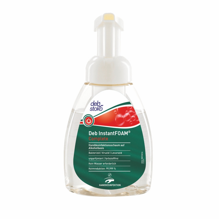 Deb InstantFOAM® Complete | 250 ml hochwirksames Schaum-Handdesinfektionsmittel mit Breitbandwirkung auf Alkoholbasis+++ DESINFEKTIONSMITTEL VORSICHTIG VERWENDEN. VOR GEBRAUCH STETS ETIKETT UND PRODUKTINFORMATIONEN LESEN. +++ Deb InstantFOAM® Complete | 250 ml hochwirksames Schaum-Handdesinfektionsmittel mit Breitbandwirkung auf Alkoholbasis+++ DESINFEKTIONSMITTEL VORSICHTIG VERWENDEN. VOR GEBRAUCH STETS ETIKETT UND PRODUKTINFORMATIONEN LESEN. +++