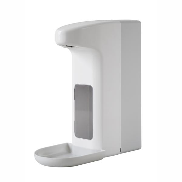 Desinfektions-Spender "Temdex® touchless", weiß/grau | 1000 ml Sensorspender batteriebetrieb, Wandmontage und Standgerätl