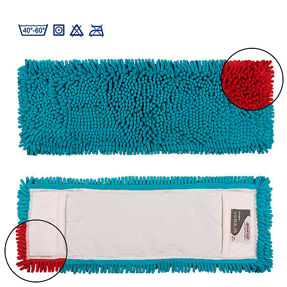 Chenille-Mopp "Octopus" 50 cm | Farbe: blau Material: Mikrofaser, Aufnahme: Tasche Chenille-Mopp "Octopus" 50 cm | Farbe: blau Material: Mikrofaser, Aufnahme: Tasche