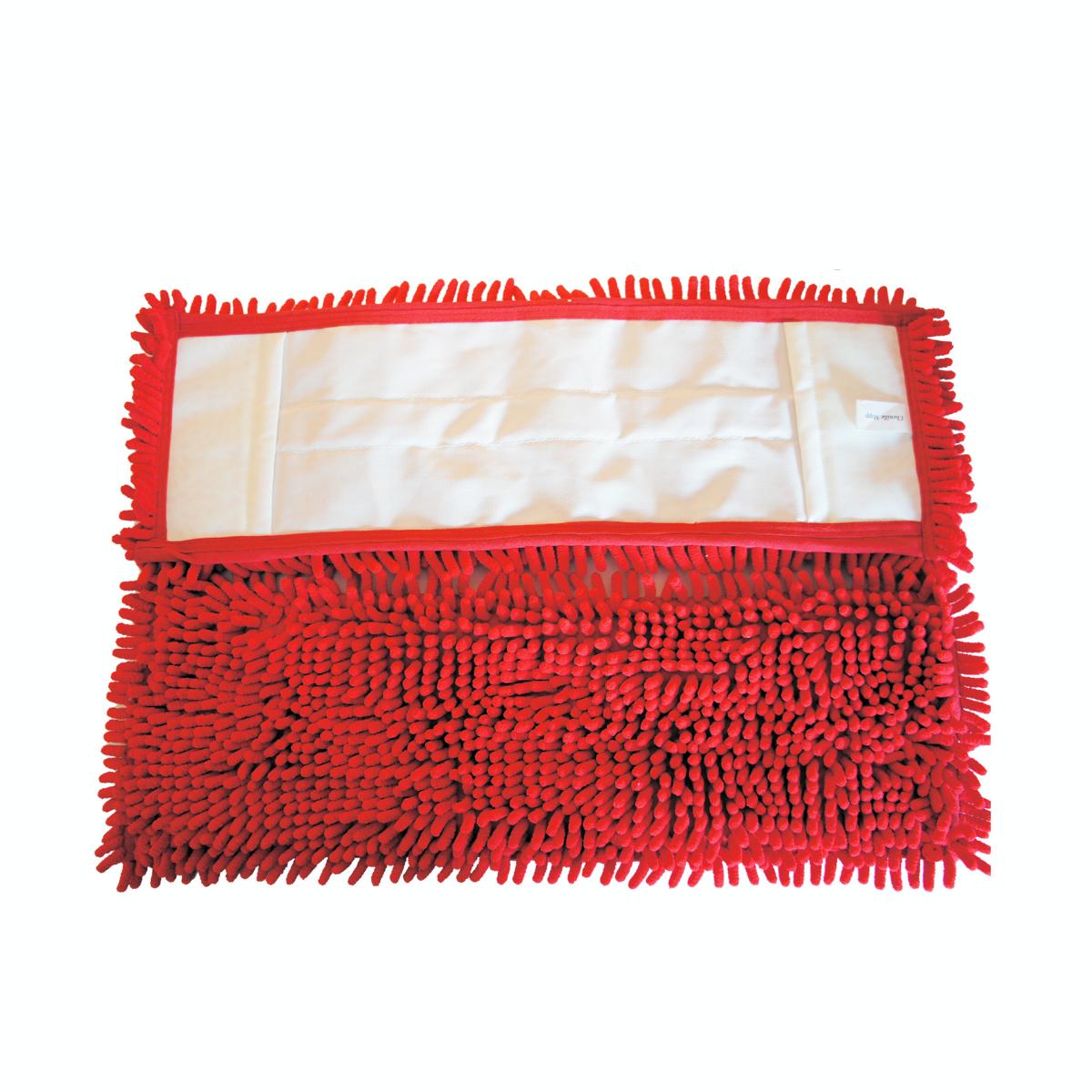 Chenille-Mopp 40 cm | Farbe: rot Material: Mikrofaser Aufnahme: Tasche