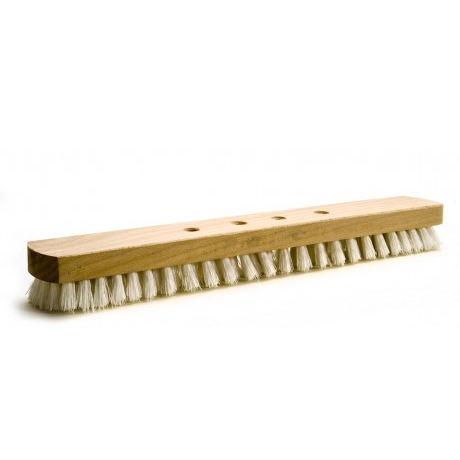 Schrubber 4-Loch-System 40 cm Holz kalkweiß | 4 Reihen passender Stiel Artikel 70689, 91191 Schrubber 4-Loch-System 40 cm Holz kalkweiß | 4 Reihen passender Stiel Artikel 70689, 91191