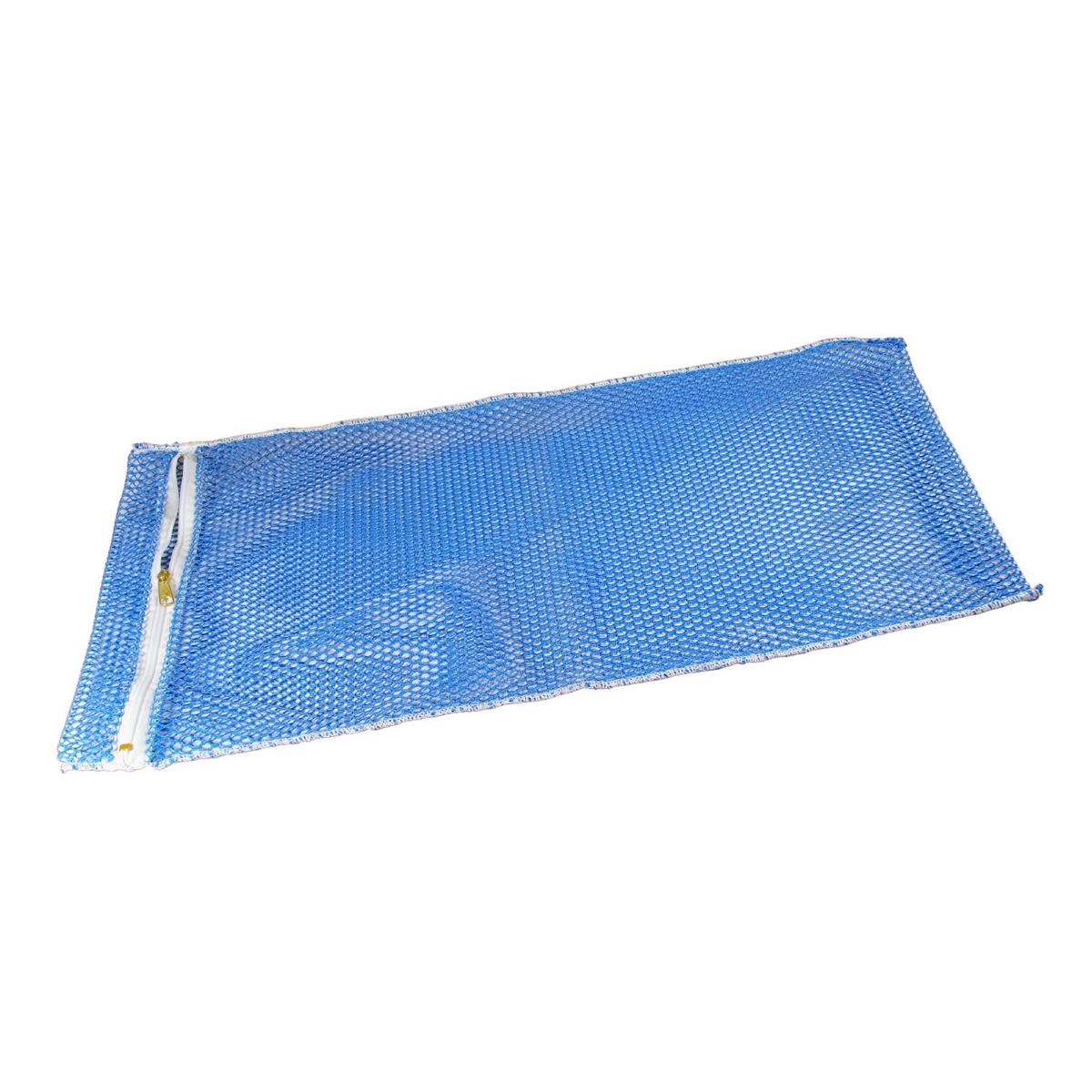 Wäschenetz PES 2 mit Reißverschluss, B 400 x 600 mm | Farbe: blau 