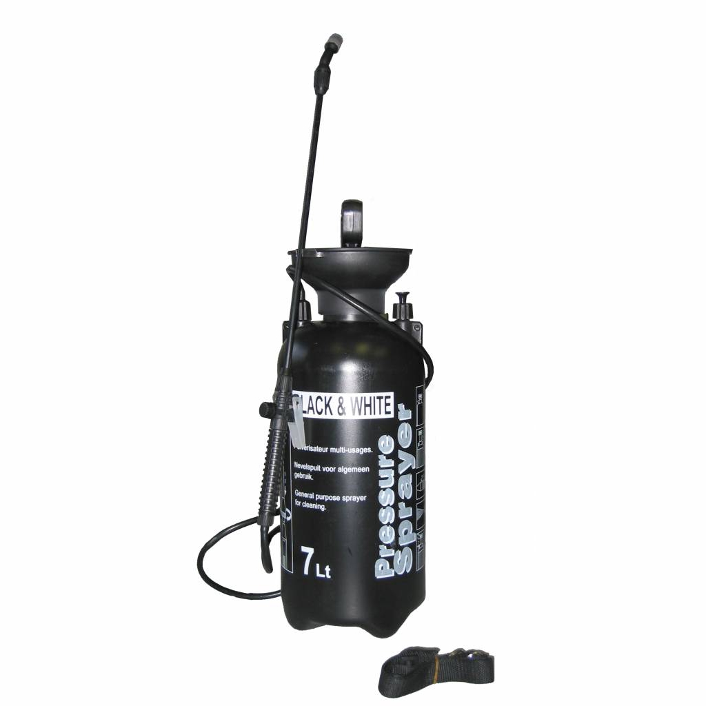 Druckpumpzerstäuber "Black & White" mit Sprühlanze | 7 Liter Druckpumpzerstäuber "Black & White" mit Sprühlanze | 7 Liter
