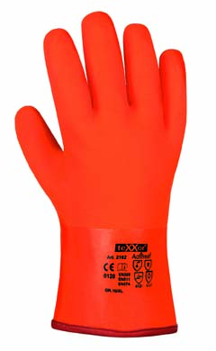 Winterhandschuhe PVC, leuchtorange, Jerseyfutter, 30 cm lang | Größe 10 Winterhandschuhe PVC, leuchtorange, Jerseyfutter, 30 cm lang | Größe 10