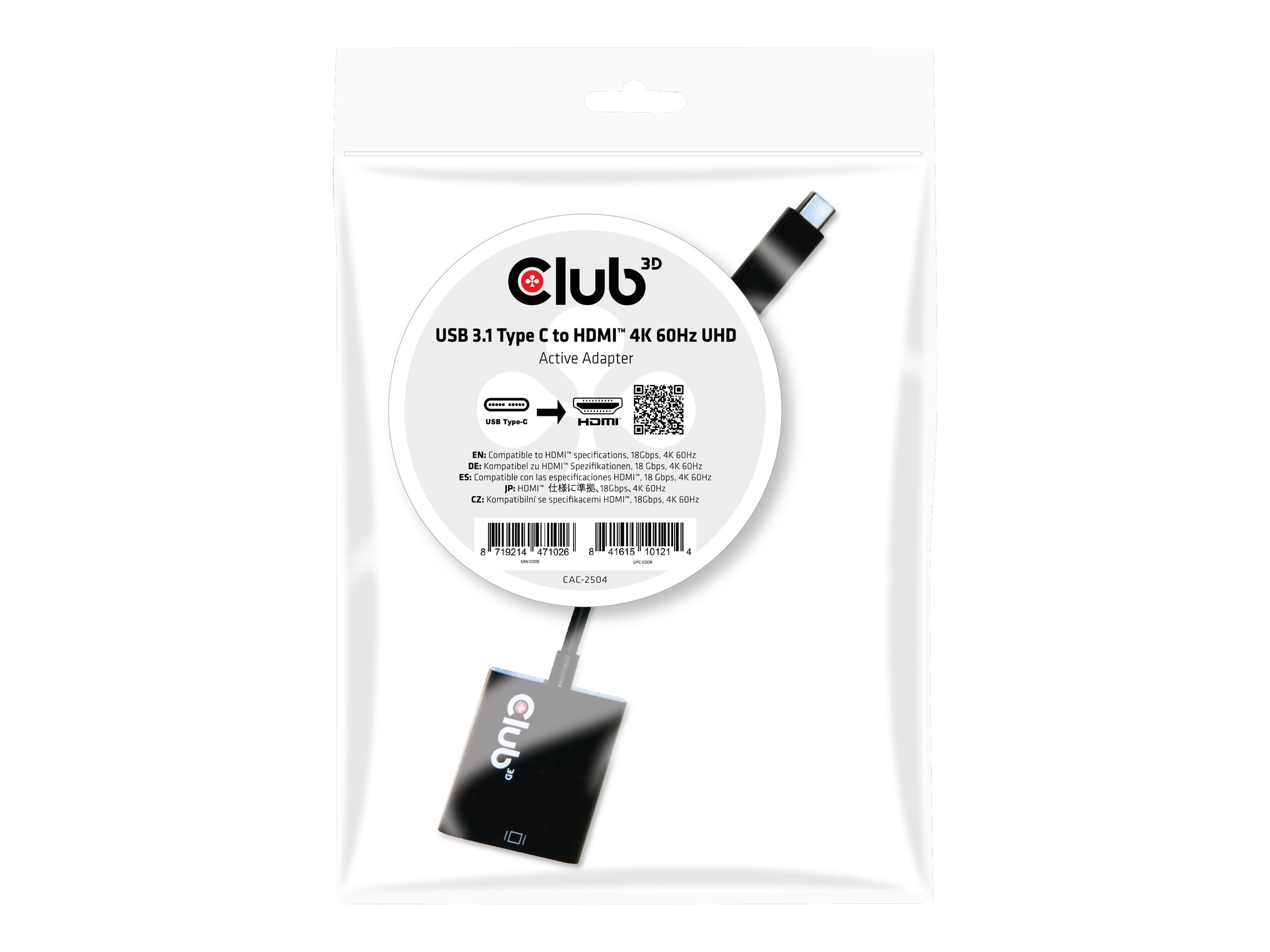 HDMI 2.0 UHD aktiv St/Bu Polybeutel HDMI 2.0 UHD aktiv St/Bu Polybeutel
