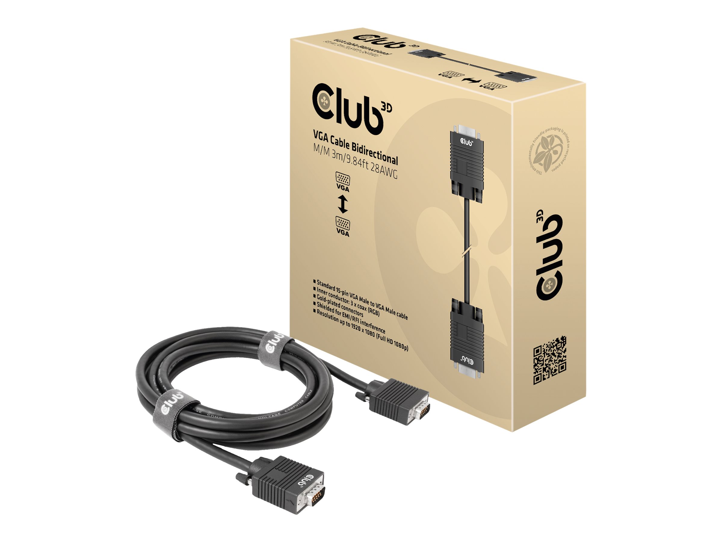 CLUB3D CAC-1703 VGA Kabel 3m CLUB3D CAC-1703 VGA Kabel 3m