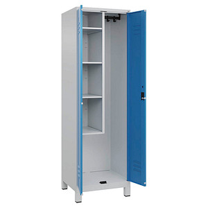 CP Putzmittelschrank Classic Plus 080110-00-S10019 lichtblau, lichtgrau 60,0 x 50,0 x 195,0 cm, aufgebaut