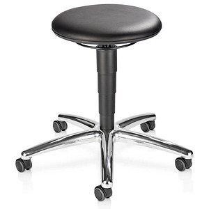 bimos Arbeitshocker schwarz Kunstleder
