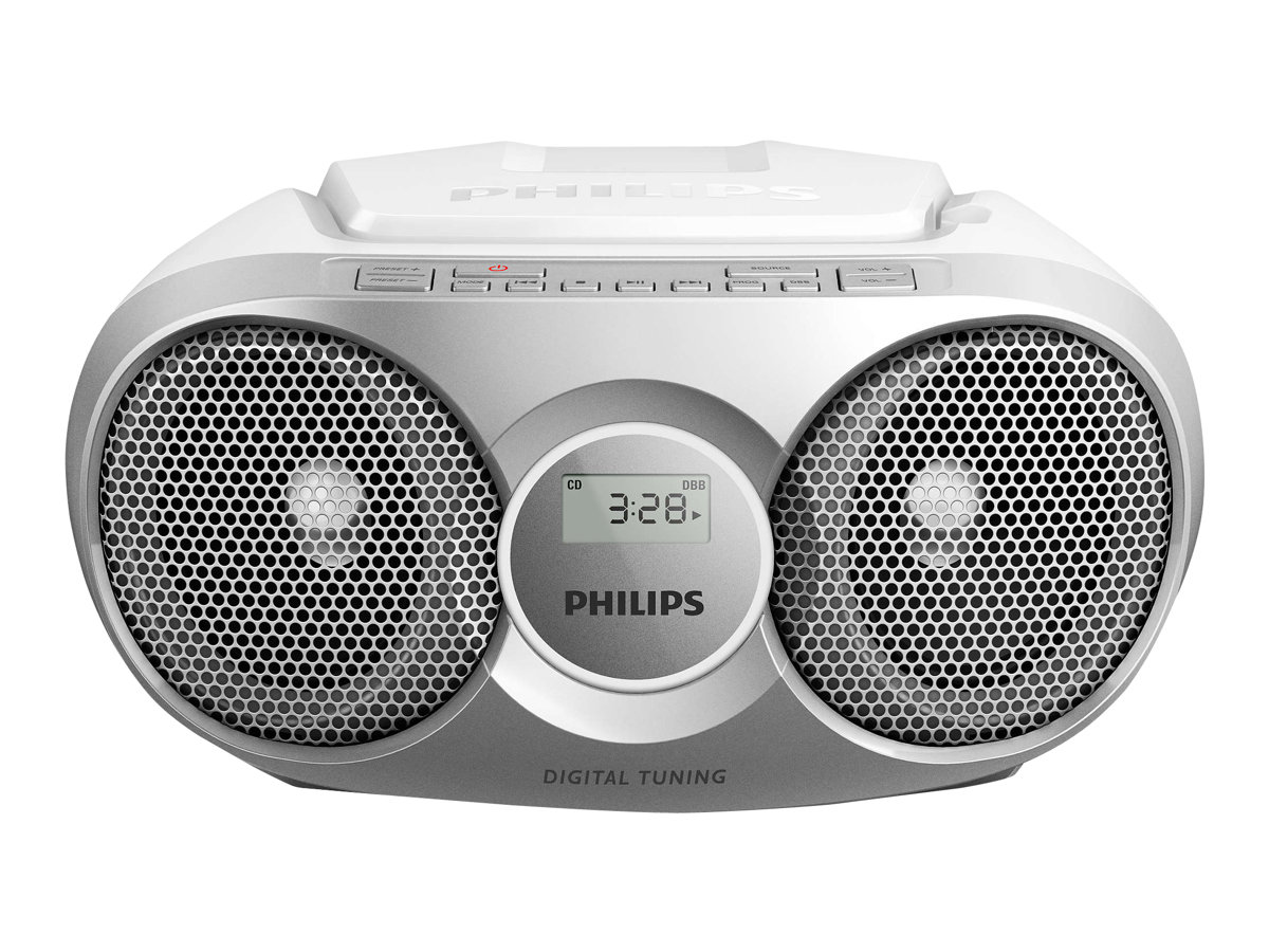 PHILIPS AZ215S UKW CD-Radio CD, UKW Silber
