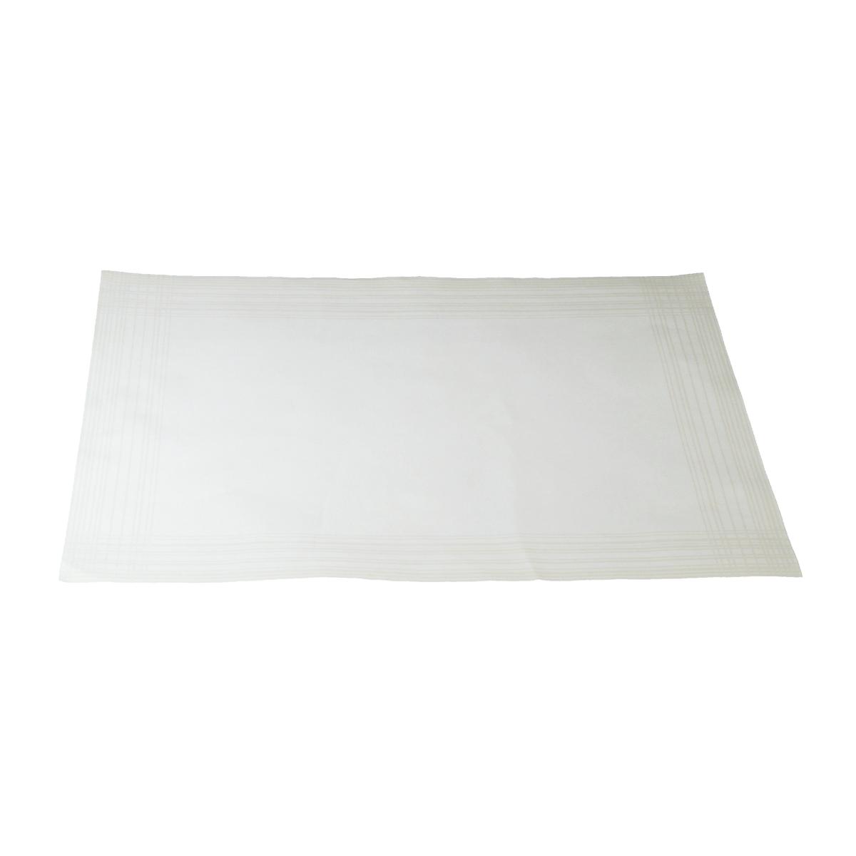 Dunicel Tischset 30 x 40 cm, 500 Stück | mit Motiv: Maitre weiß mit Linienbordüre ohne Unterverpackung