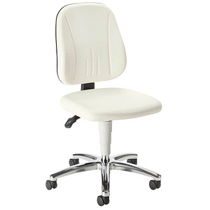 bimos Arbeitsdrehstuhl weiß Kunstleder