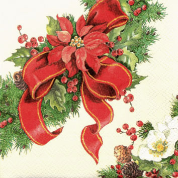 HOME FASHION Servietten 25 x 25 cm, 3-lagig, 1/4 Falz, 20 Stück/Pack | mit Motiv " Weihnachtsstern" Cocktail-Serviette mit Weihnachtsmotiv Weihnachtsstern, rote Schleife und Tannengrün HOME FASHION Servietten 25 x 25 cm, 3-lagig, 1/4 Falz, 20 Stück/Pack | mit Motiv " Weihnachtsstern" Cocktail-Serviette mit Weihnachtsmotiv Weihnachtsstern, rote Schleife und Tannengrün