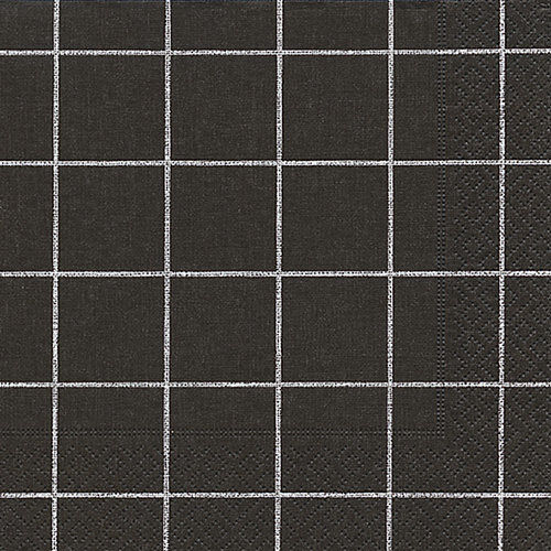 PAPER+DESIGN Zelltuch-Servietten 33 x 33 cm, 3-lagig, 1/4 Falz, 20 Stück/Pack | mit Motiv "Home Square" schwarz Lunch-Serviette mit Ganzjahresmotiv: schwarz kariert PAPER+DESIGN Zelltuch-Servietten 33 x 33 cm, 3-lagig, 1/4 Falz, 20 Stück/Pack | mit Motiv "Home Square" schwarz Lunch-Serviette mit Ganzjahresmotiv: schwarz kariert
