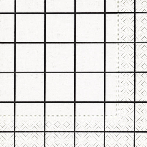 PAPER+DESIGN Zelltuch-Servietten 33 x 33 cm, 3-lagig, 1/4 Falz, 20 Stück/Pack | mit Motiv "Home Square" schwarz/weiß Lunch-Serviette mit Ganzjahresmotiv: schwarz/weiß kariert PAPER+DESIGN Zelltuch-Servietten 33 x 33 cm, 3-lagig, 1/4 Falz, 20 Stück/Pack | mit Motiv "Home Square" schwarz/weiß Lunch-Serviette mit Ganzjahresmotiv: schwarz/weiß kariert