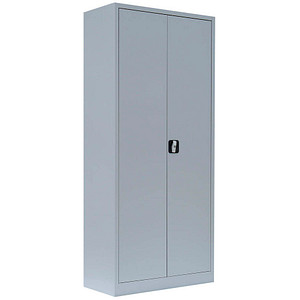 LÜLLMANN Stahlschrank 530330 lichtgrau 80,0 x 38,3 x 180,0 cm, aufgebaut