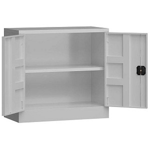 LÜLLMANN Stahlschrank ClassiX X-530300 lichtgrau 80,0 x 38,0 x 75,0 cm, aufgebaut