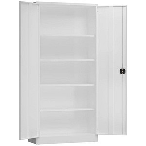 LÜLLMANN Stahlschrank ClassiX X-530357 signalweiß 92,0 x 50,0 x 194,5 cm, aufgebaut