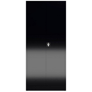 LÜLLMANN Putzmittelschrank X-545529 tiefschwarz 80,0 x 38,0 x 180,0 cm, aufgebaut