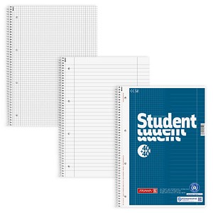 BRUNNEN Collegeblock Student DUO Lineatur 27 und 28 liniert und kariert DIN A4 Innen- und Außenrand BRUNNEN Collegeblock Student DUO Lineatur 27 und 28 liniert und kariert DIN A4 Innen- und Außenrand
