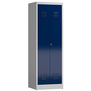LÜLLMANN Spind ClassiX enzianblau, lichtgrau X-510421, 1 Schließfach 59,0 x 50,0 x 180,0 cm