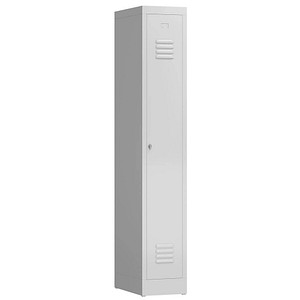 LÜLLMANN Spind ClassiX signalweiß X-510117, 1 Schließfach 31,0 x 50,0 x 180,0 cm