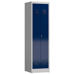 LÜLLMANN Spind ClassiX enzianblau, lichtgrau X-510401, 1 Schließfach 50,0 x 50,0 x 180,0 cm
