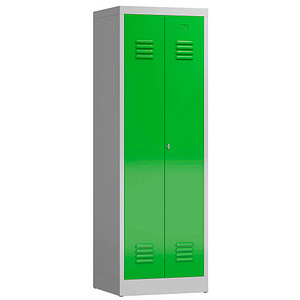 LÜLLMANN Spind ClassiX gelbgrün, lichtgrau X-510425, 1 Schließfach 59,0 x 50,0 x 180,0 cm