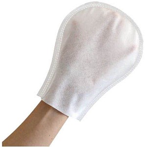 HYGOSTAR unisex Einmal-Waschhandschuh SPUNLACE weiß Einheitsgröße 50 St.