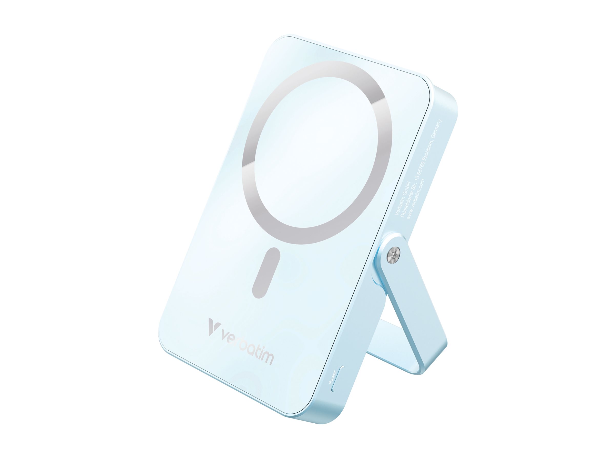 VERBATIM Charge ?n? Go Power Bank with Stand Magnetic Wireless 10000mAh - Blue