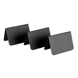 APS Tischaufsteller, 105 x 60 x 65 mm, schwarz, 10er Set