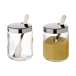 2 APS Vorratsdosen-Set 6,3 cm hoch transparent 0,7 l