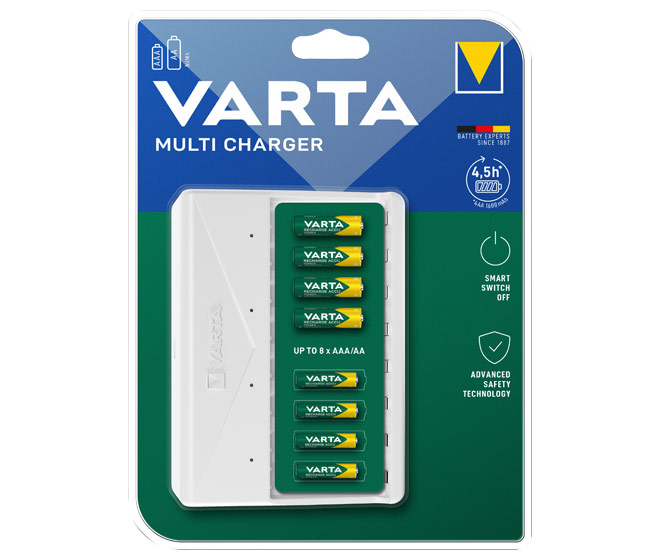 VARTA Ladegerät Multi Charger, weiß, unbestückt