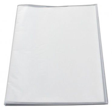 EXXO by HFP Flexibles Sichtbuch / Sichthüllenmappe / Soft-Schtbuch, A4, aus PP, mit 10 fest eingeschweißten und oben offenen Klarsichthüllen, mit Hülle auf dem Front- und Rückendeckel, Farbe: transparent – 1 Stück