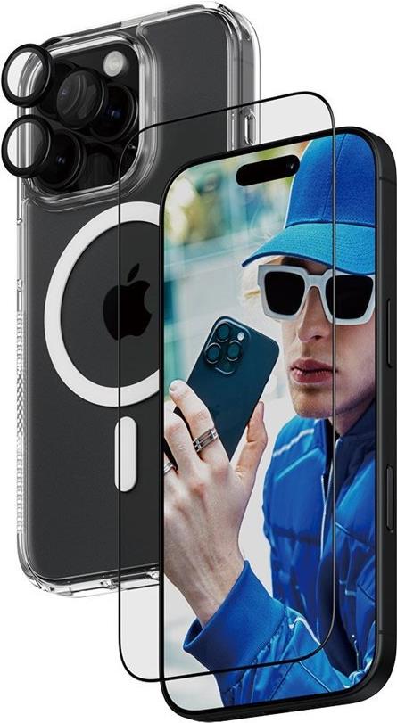 PanzerGlass™ 3-in-1 Schutz-Set für Apple iPhone 16 Pro