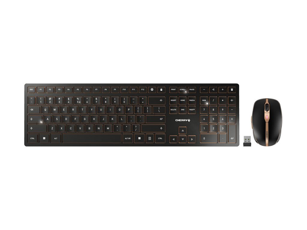 CHERRY DW 9100 SLIM EU Layout bronze/schwarz